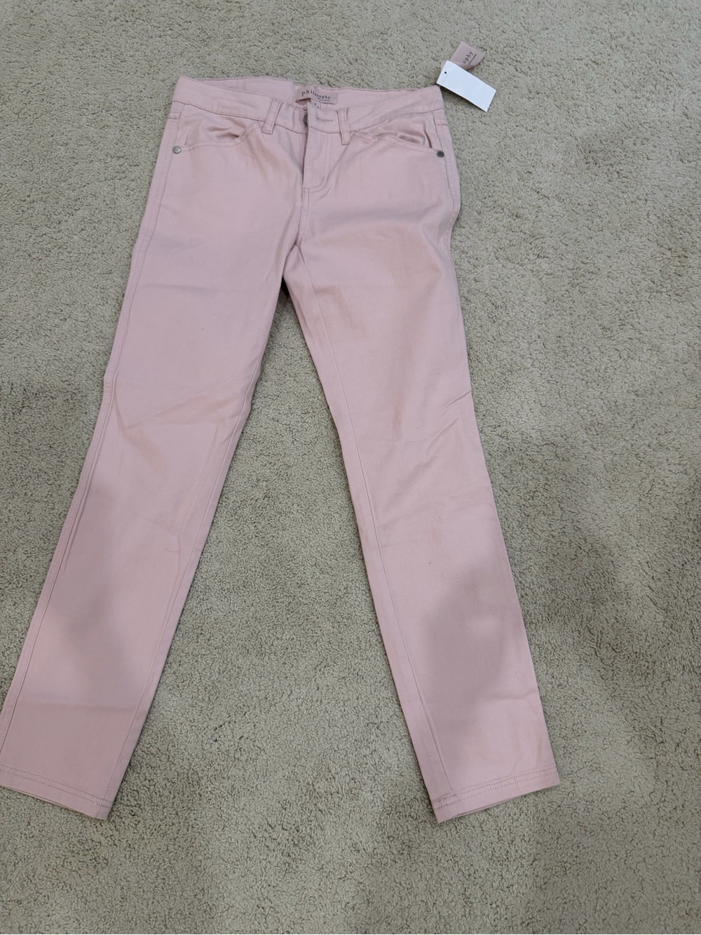 Philosophy Blush Pink Skinny Jeans Size 2